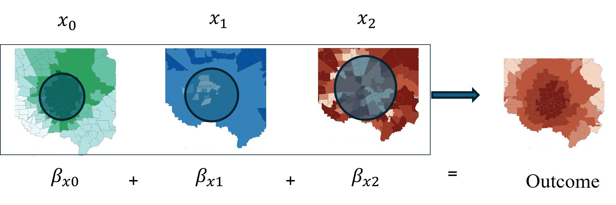 Multiscale spatial regression model